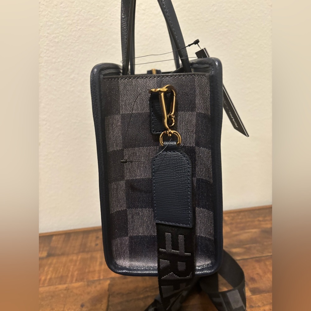 Karl Lagerfeld Black and Gray Checkered Bag - Picture 6 of 10